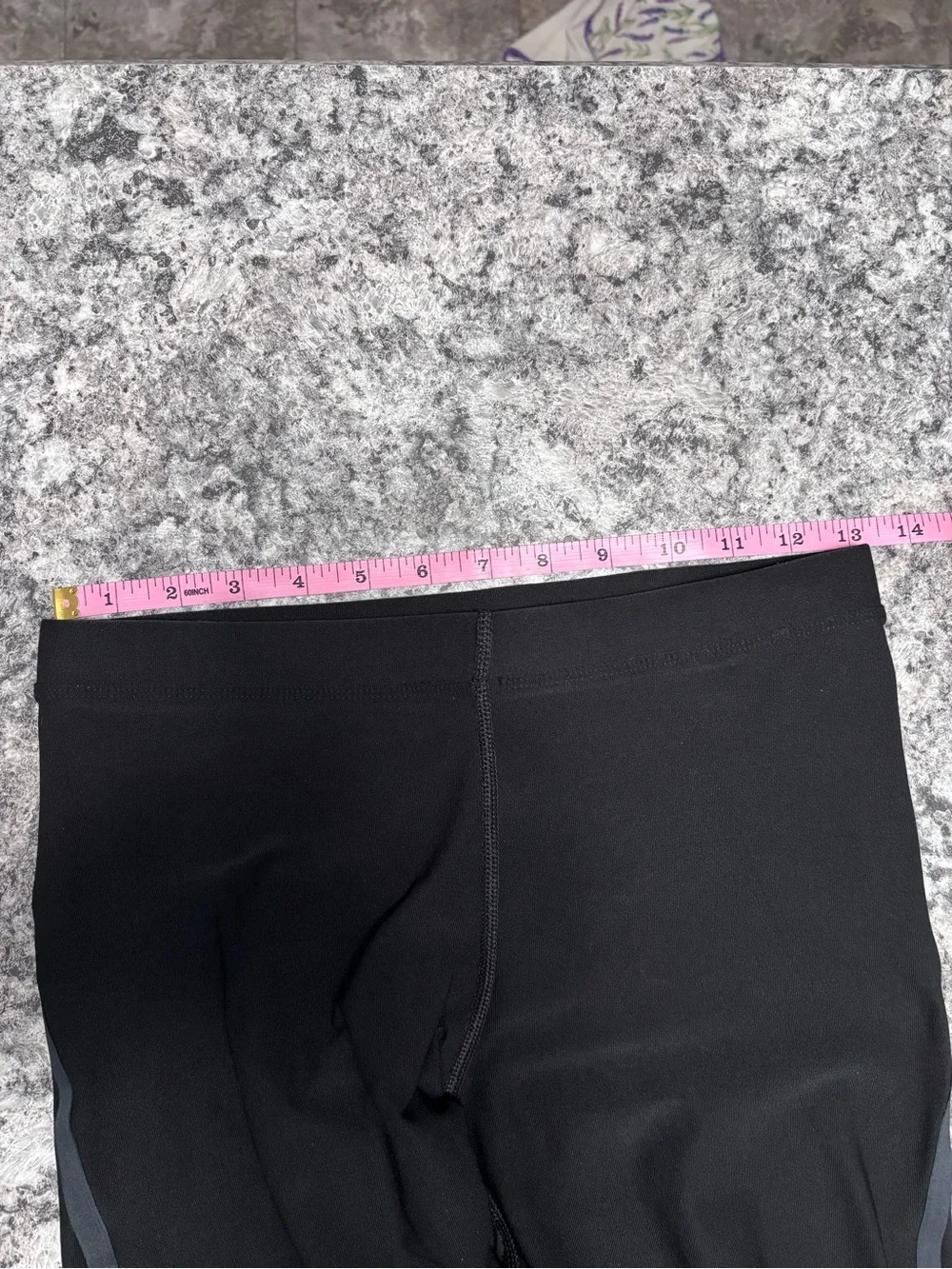 Nike Women Large Running Dri Fit Black Reflective Athletic Tights Tie Waist EUC